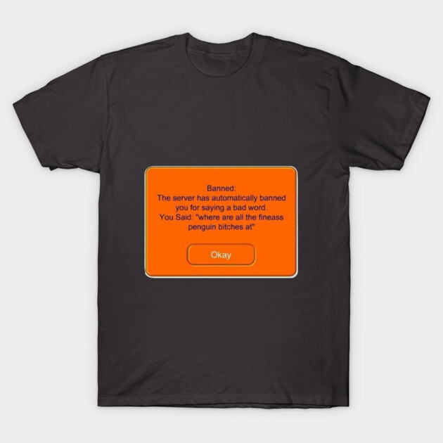 Black novelty t-shirt with humorous orange text box design, made of 100% cotton, casual wear, unisex style.
