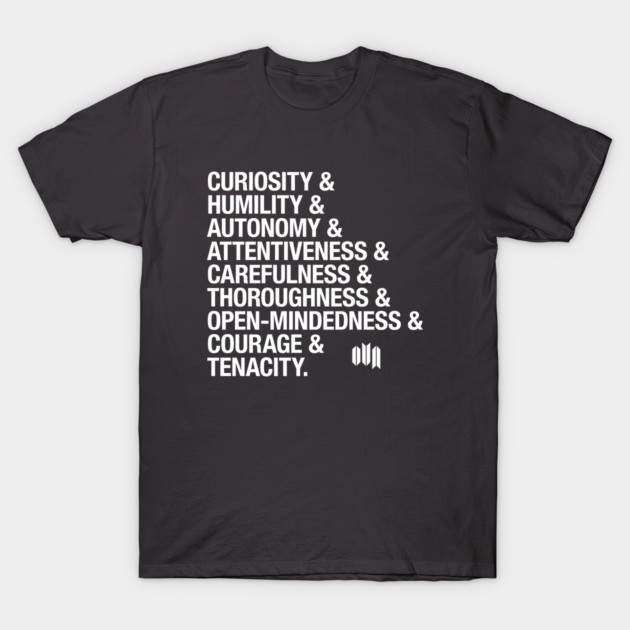 Black motivational text t-shirt, short-sleeve, cotton fabric, inspiring words, casual wear, unisex design.