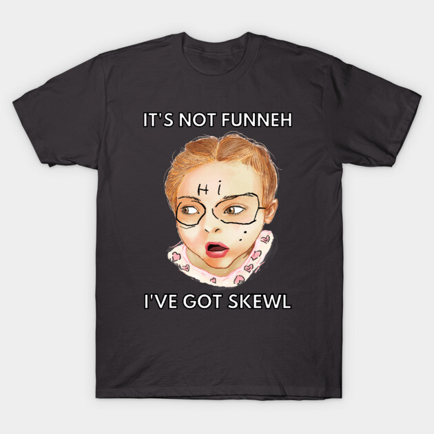Black graphic T-shirt featuring a humorous illustration and text, perfect for casual wear and self-expression.