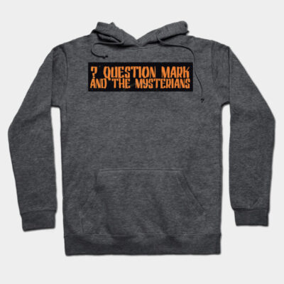 Charcoal gray hoodie with orange text design, cozy cotton blend, perfect for casual wear or lounging.