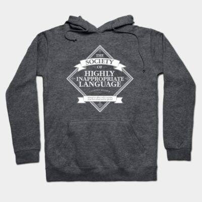 Charcoal gray hoodie with humorous text design, casual style, comfortable cotton blend, perfect for everyday wear.