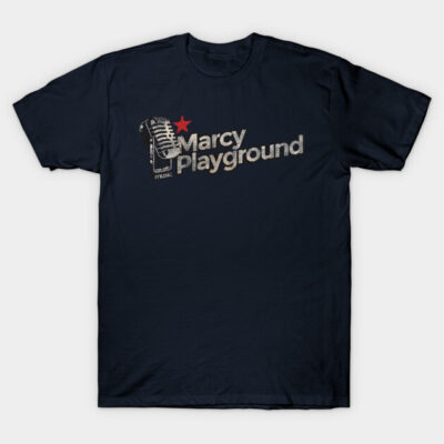 "Black graphic t-shirt with vintage microphone design and text print, casual style, perfect for music enthusiasts."