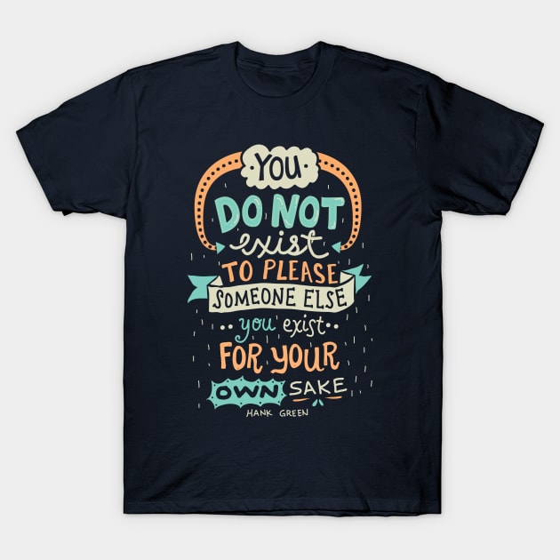 Black motivational graphic T-shirt with colorful typography design for casual wear.