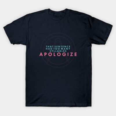 Black graphic t-shirt with humorous text design, casual style, unisex cotton material, perfect for everyday wear.