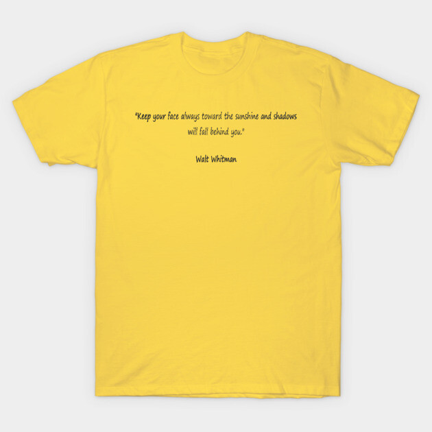 Yellow cotton t-shirt with inspirational text on front, casual wear, perfect for motivational everyday style.