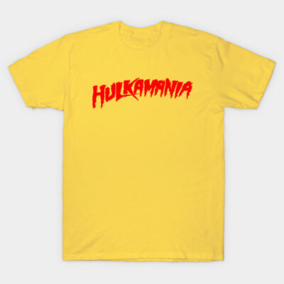 Yellow T-shirt with bold red graphic text, ideal for casual wear. Soft cotton material for comfort and style.