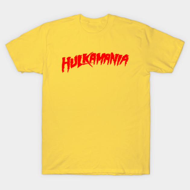 Yellow T-shirt with bold red graphic text, ideal for casual wear. Soft cotton material for comfort and style.