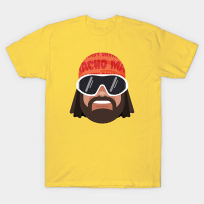 Yellow graphic t-shirt with bandana and sunglasses design, casual wear, cotton material, unisex style.