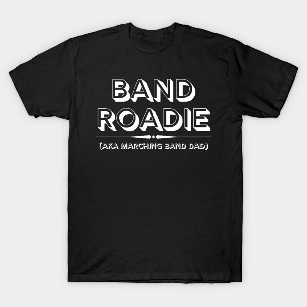 Black Band Roadie T-shirt, cotton, casual style, perfect for marching band enthusiasts, comfortable and stylish wear.