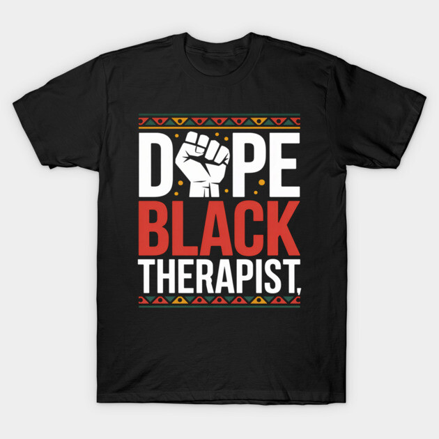 Black T-shirt with bold graphic text design, featuring a motivational and empowering message, casual wear.