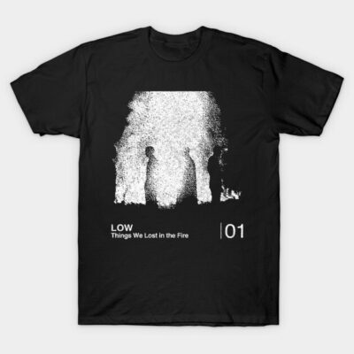 Black graphic t-shirt, abstract white design, cotton, casual wear, artistic style, unisex, short sleeve.