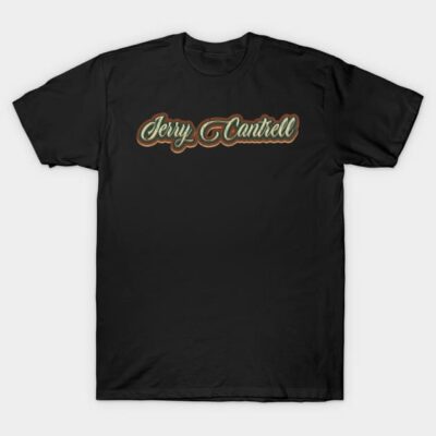 Black cotton T-shirt with vintage-style script logo, casual wear, unisex design, perfect for everyday comfort.