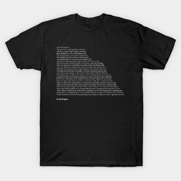 Black cotton t-shirt with inspirational text design, casual style, suitable for everyday wear.