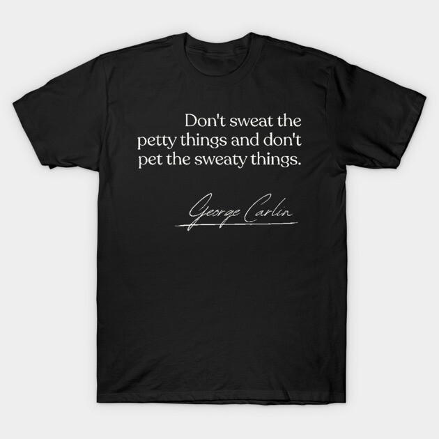 Black cotton t-shirt with white text, casual style, featuring a humorous quote for everyday wear.