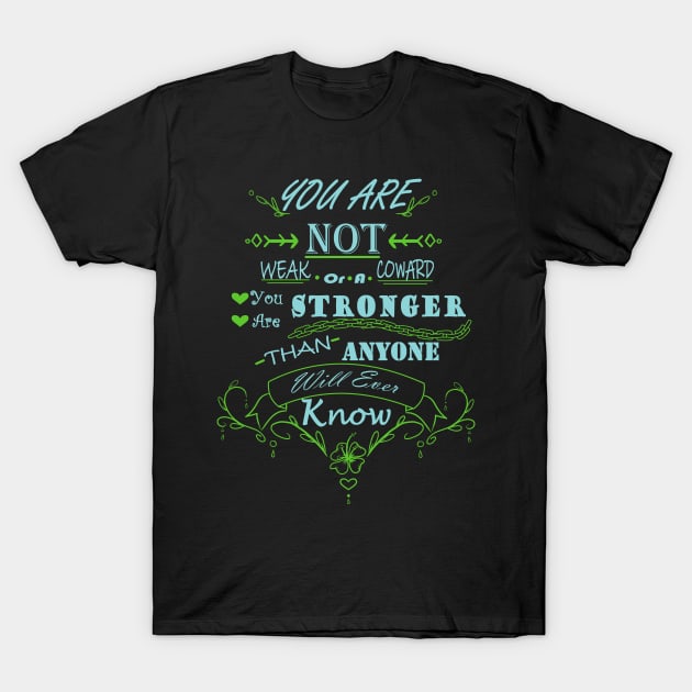 Black motivational graphic T-shirt with blue and green text design, casual wear, cotton material.