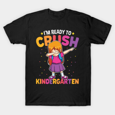 Dabbing Girl Kindergarten Funny Back To School Gift T-Shirt by HCMGift
