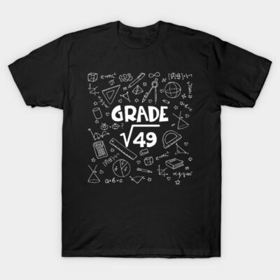 7th Grade Math Square Root Of 49 Back To School T-Shirt by Terryeare