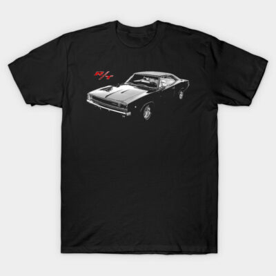 Black vintage car graphic t-shirt, classic style, casual wear, cotton material, ideal for car enthusiasts.
