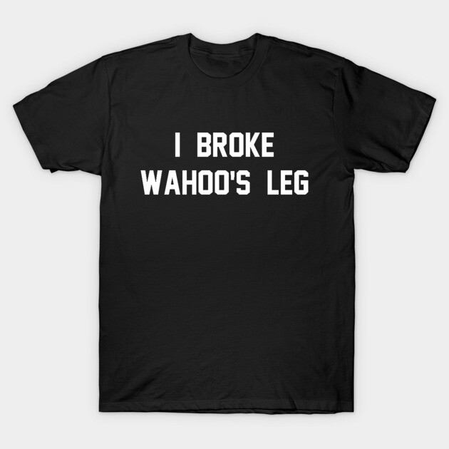 Black novelty t-shirt with bold white text, casual fit, perfect for humorous statement wear.
