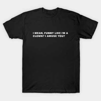 Black cotton t-shirt with white humorous text print, casual style, perfect for daily wear or gifting.