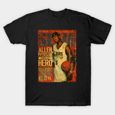 ALLEN IVERSON HERO T-Shirt by Basket@Cover