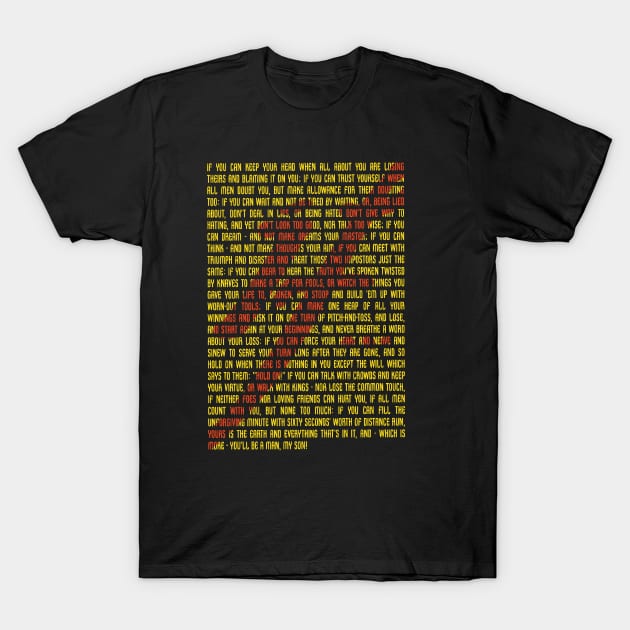 Black cotton t-shirt with motivational text in yellow and red, casual style for everyday wear.