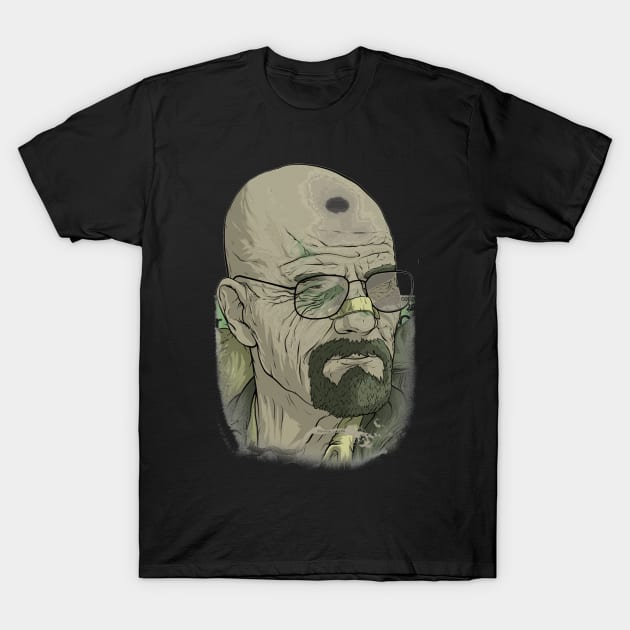 Black graphic t-shirt featuring illustrated design, casual style, 100% cotton, ideal for everyday wear.