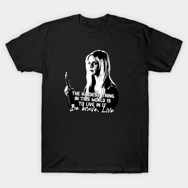 Black unisex t-shirt with motivational quote, featuring monochrome graphic print. Casual wear, comfortable cotton material.
