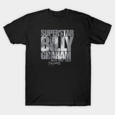 Black graphic t-shirt featuring bold text design, ideal for casual wear, made from soft cotton material.