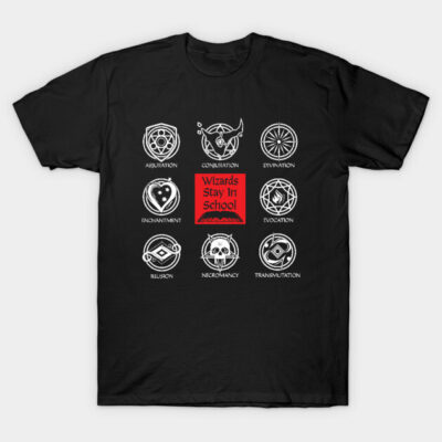 Wizards Stay In School T-Shirt by PixelSamuel