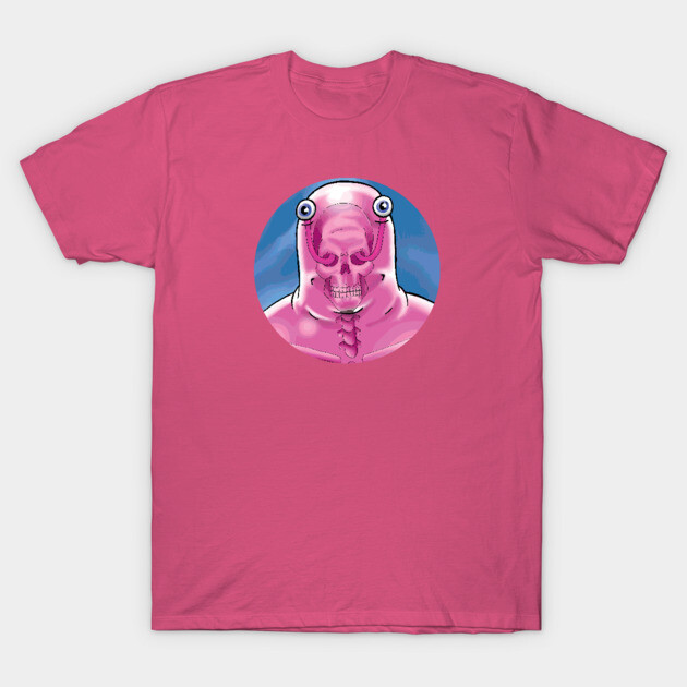 Pink graphic t-shirt featuring a unique abstract design, perfect for casual wear. Made from soft, breathable cotton.