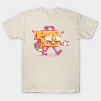 Back to School Lunchpail Bot T-Shirt by nickv47