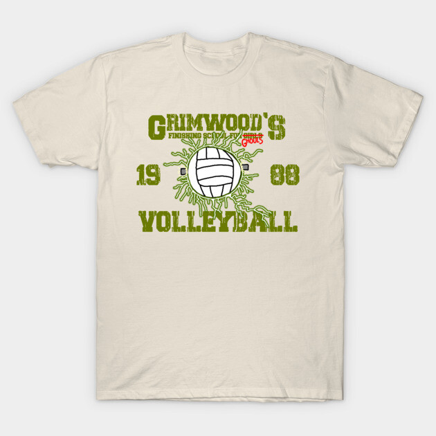 Cream vintage volleyball T-shirt, graphic print, casual style, cotton material, unisex design, perfect for sports fans.