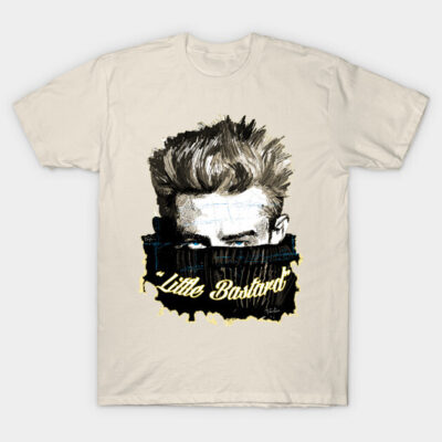 Beige graphic t-shirt featuring bold text and artistic design, perfect for casual wear and self-expression.