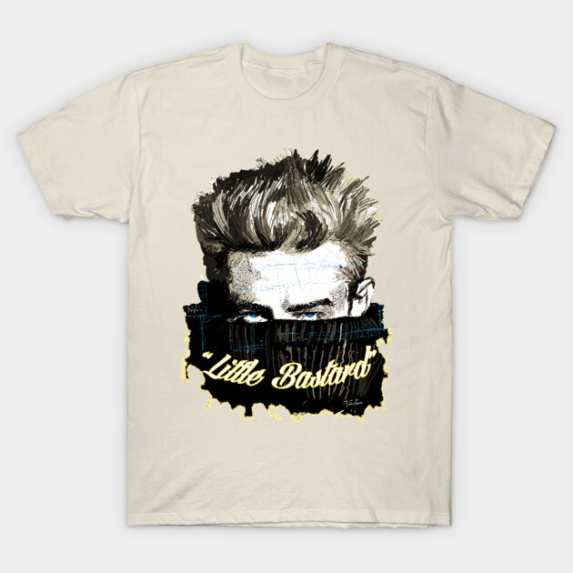 Beige graphic t-shirt featuring bold text and artistic design, perfect for casual wear and self-expression.