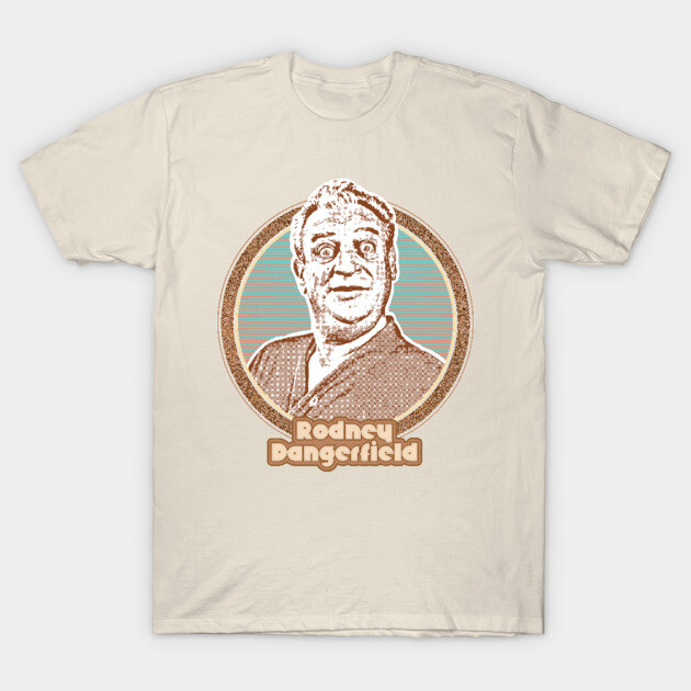 Beige graphic T-shirt with vintage-style illustration and text, casual wear, cotton material, unisex design.