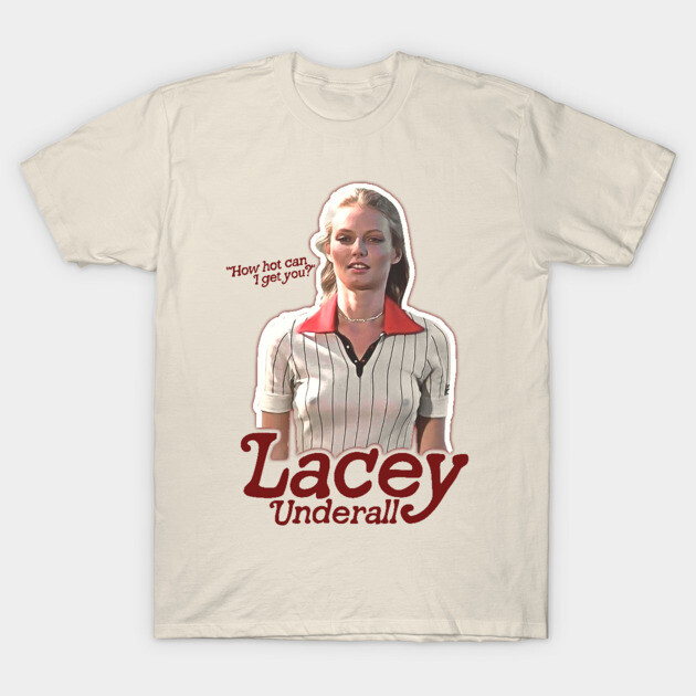Cream graphic t-shirt with retro design, featuring text "How hot can I get you?" Ideal for casual wear.
