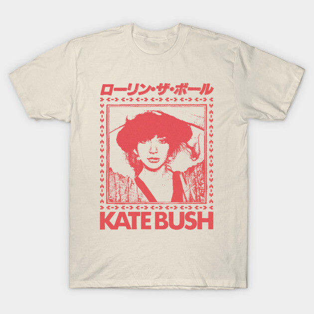 Cream graphic t-shirt with bold red print design, casual unisex style, soft cotton material, perfect for everyday wear.