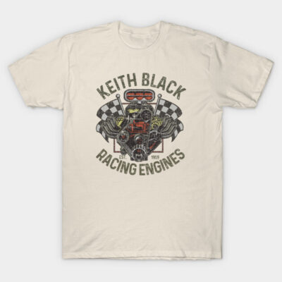 Vintage Keith Black Racing Engine 1959 T-Shirt by Jazz In The Gardens