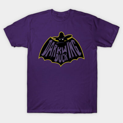 Purple graphic tee with bat illustration, featuring bold text design, ideal for casual wear. Soft cotton material.