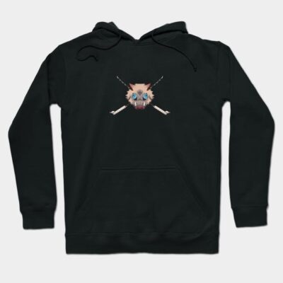 Black hoodie with cartoon animal graphic, soft cotton blend, casual wear.