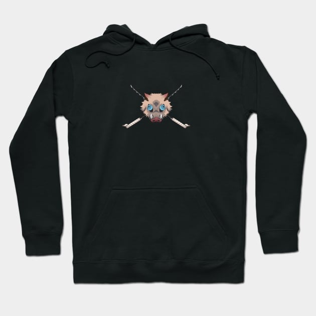 Black hoodie with cartoon animal graphic, soft cotton blend, casual wear.