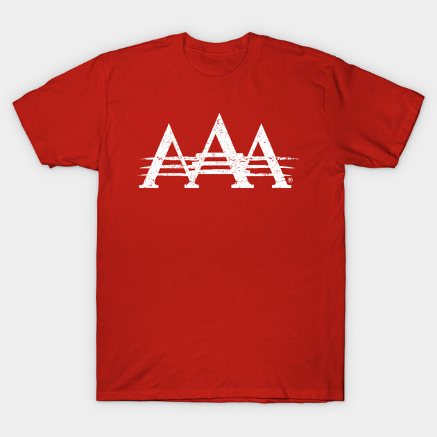 Red graphic t-shirt with white geometric print, casual cotton fabric, comfortable fit for everyday wear.