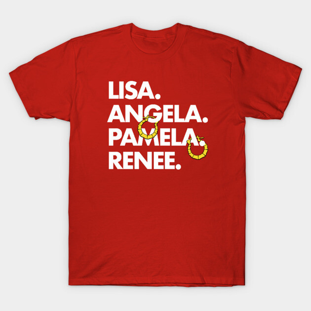 Red cotton T-shirt with bold white text design, casual style, ideal for everyday wear.