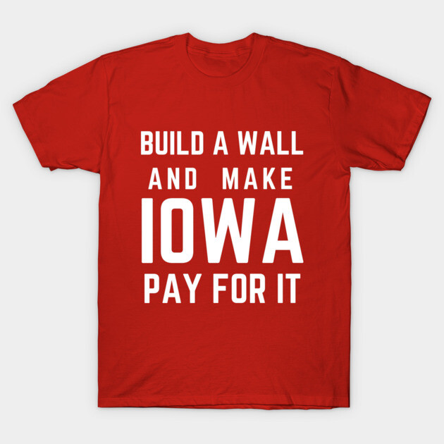 Red cotton t-shirt with bold white text, casual wear, ideal for making a statement or gift, unisex style.