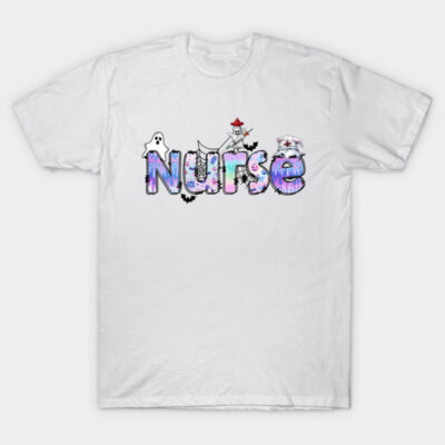 Halloween Nurse, Nurse, Halloween Nursing, Cute Nurse, Nursing Student, Er Nurse T-Shirt by Steff Speleers