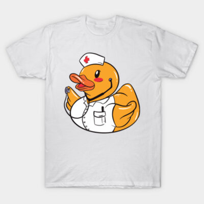 Rubber Duck Nurse - Cool Profession Design Medicine Nurse T-Shirt by Popculture Tee Collection