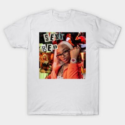 White cotton T-shirt featuring vibrant graphic collage design, casual wear, unisex style.