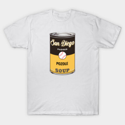 San Diego Padres Soup Can T-Shirt by Rad Love