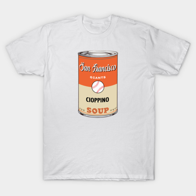 San Francisco Giants Soup Can T-Shirt 1 San Francisco Giants Soup Can T-Shirt by Rad Love